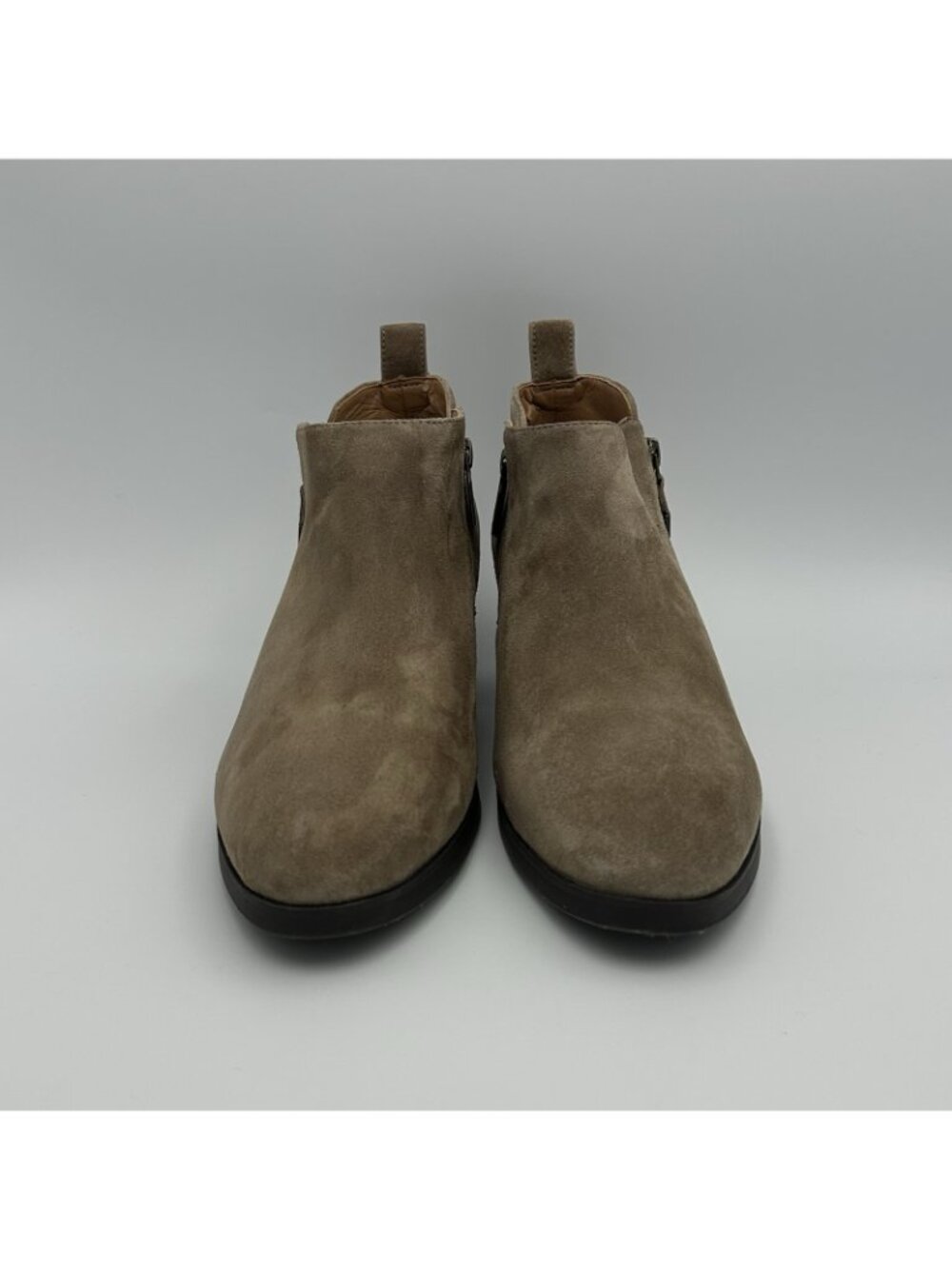 Vionic Cecily Ankle Boot Women’s Size 8.5 Green Suede Side Zip Comfort Bootie - Picture 3 of 12